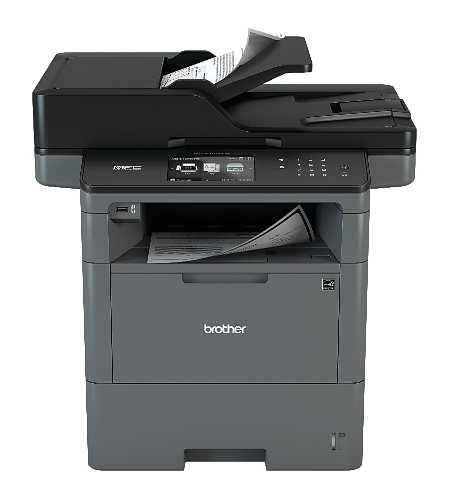 Brother MFC-L6700DW Monochrome All-in-One Laser Printer, Copy/Print/Scan