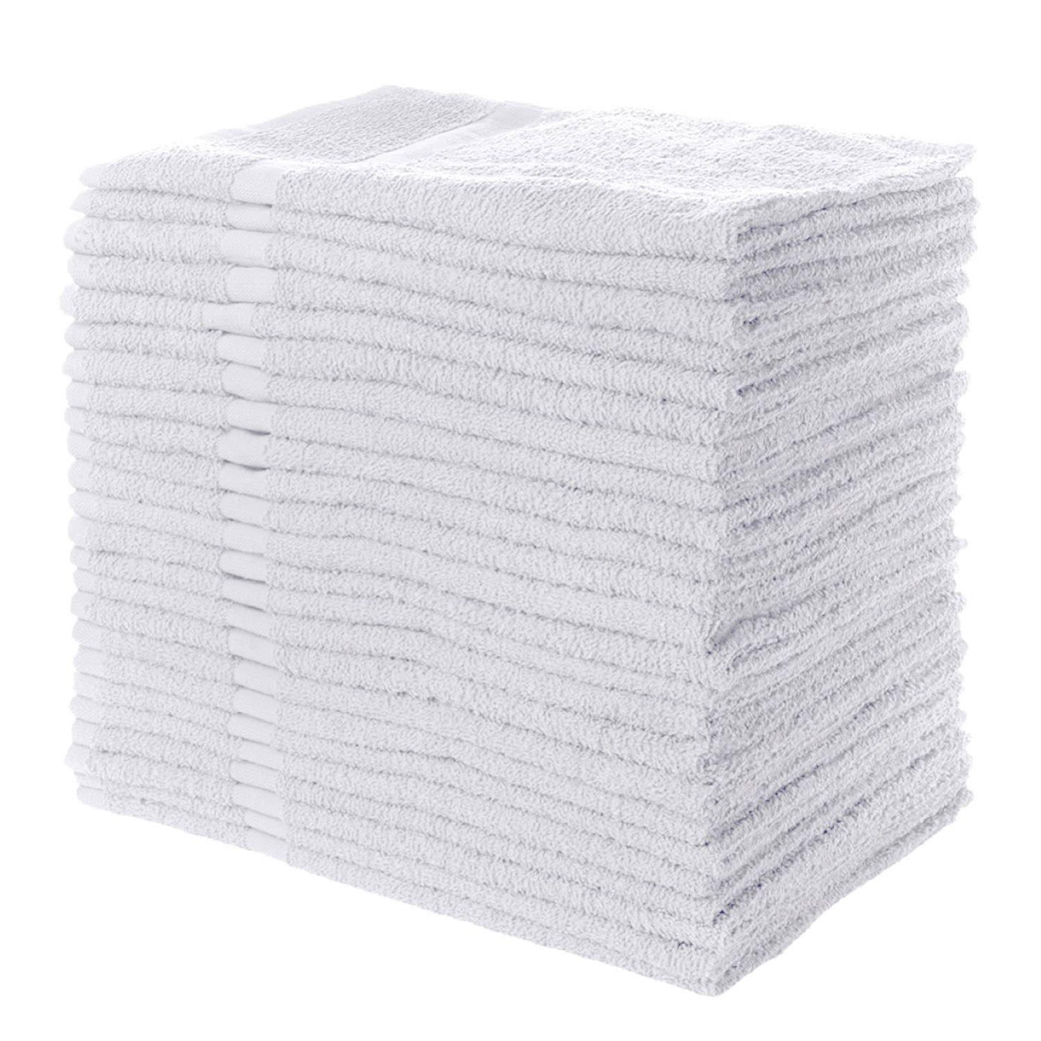 100% Cotton Hand Towels 12-pk. (16″ x 27″), White