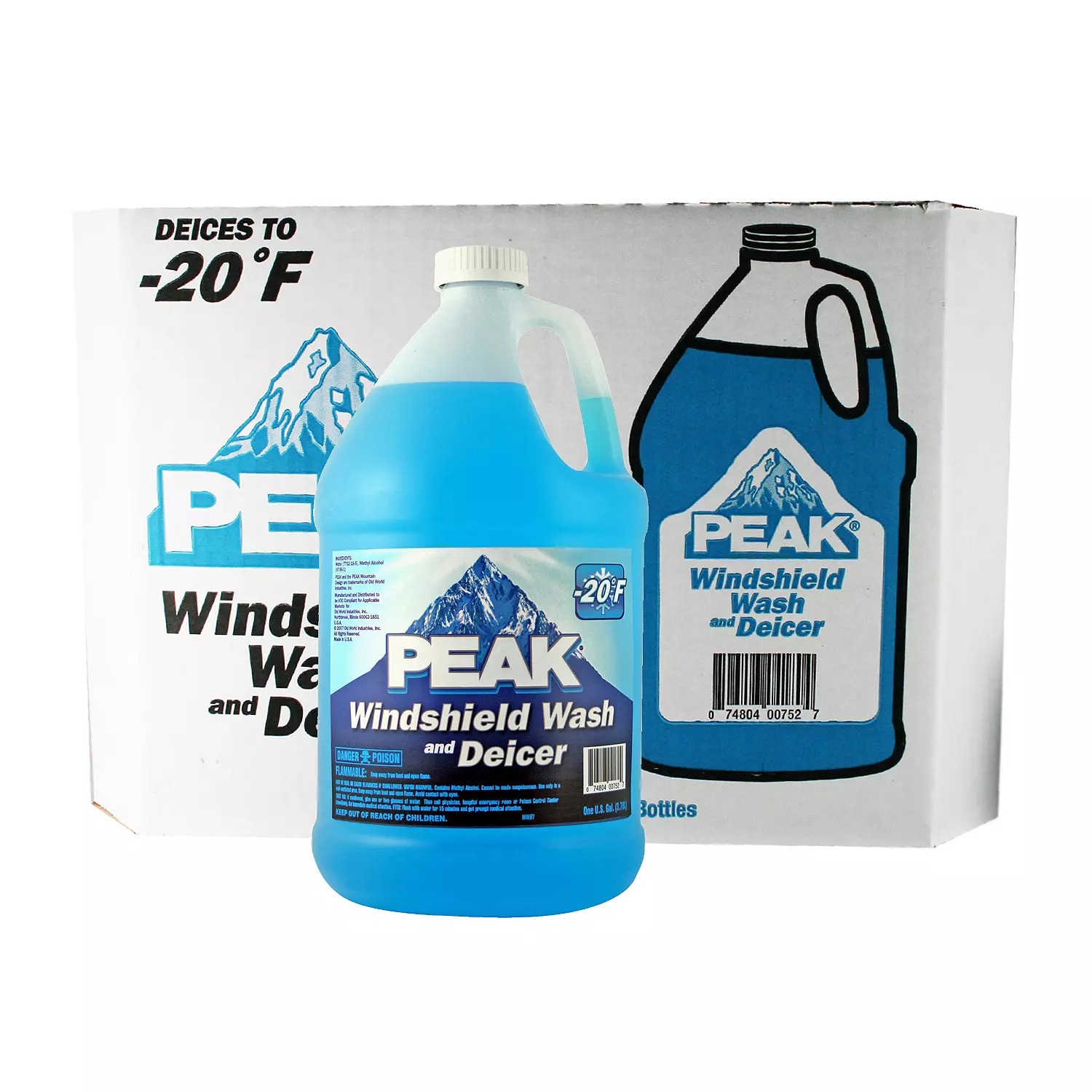 Peak Windshield Wash and Deicer – 1 gal. bottles – 6 pk.