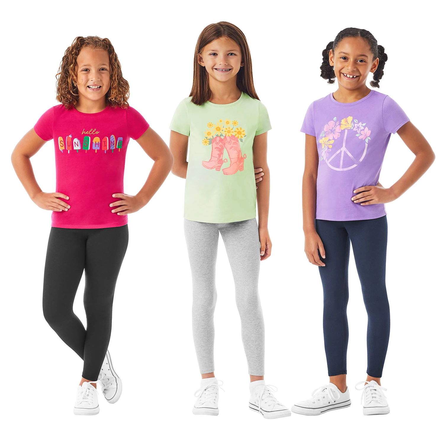 Member's Mark Girls 3pk Leggings – Jarasim