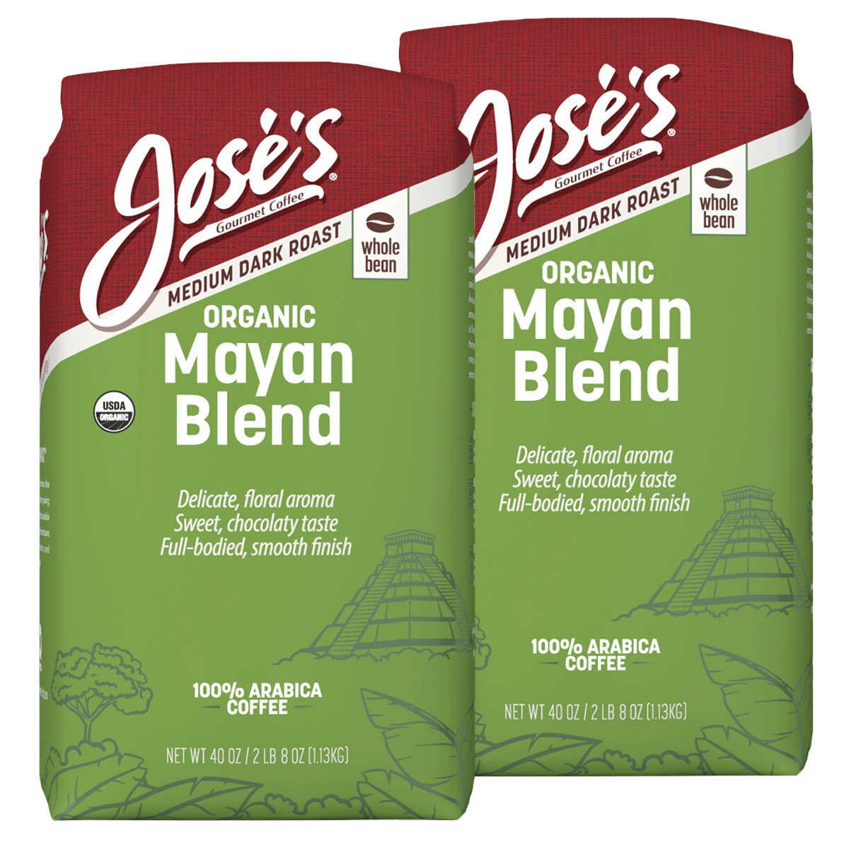 Jose’s 100% Organic Mayan Whole Bean Coffee