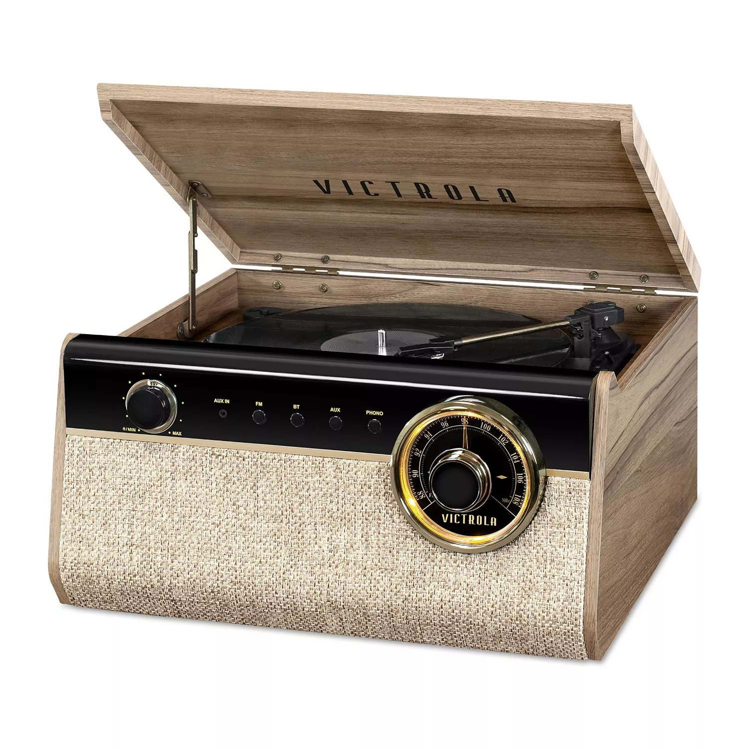 Victrola Austin Bluetooth Record Player in Reclaimed Wood Finish