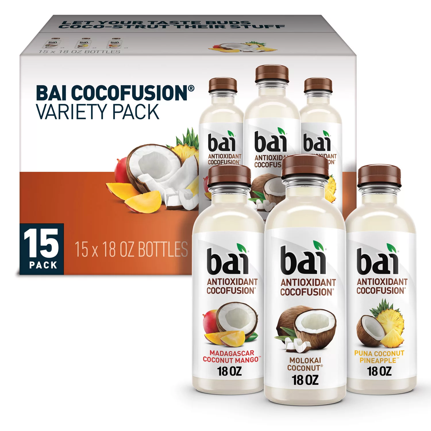 Bai Antioxidant Cocofusions Variety Pack (18oz / 15pk)