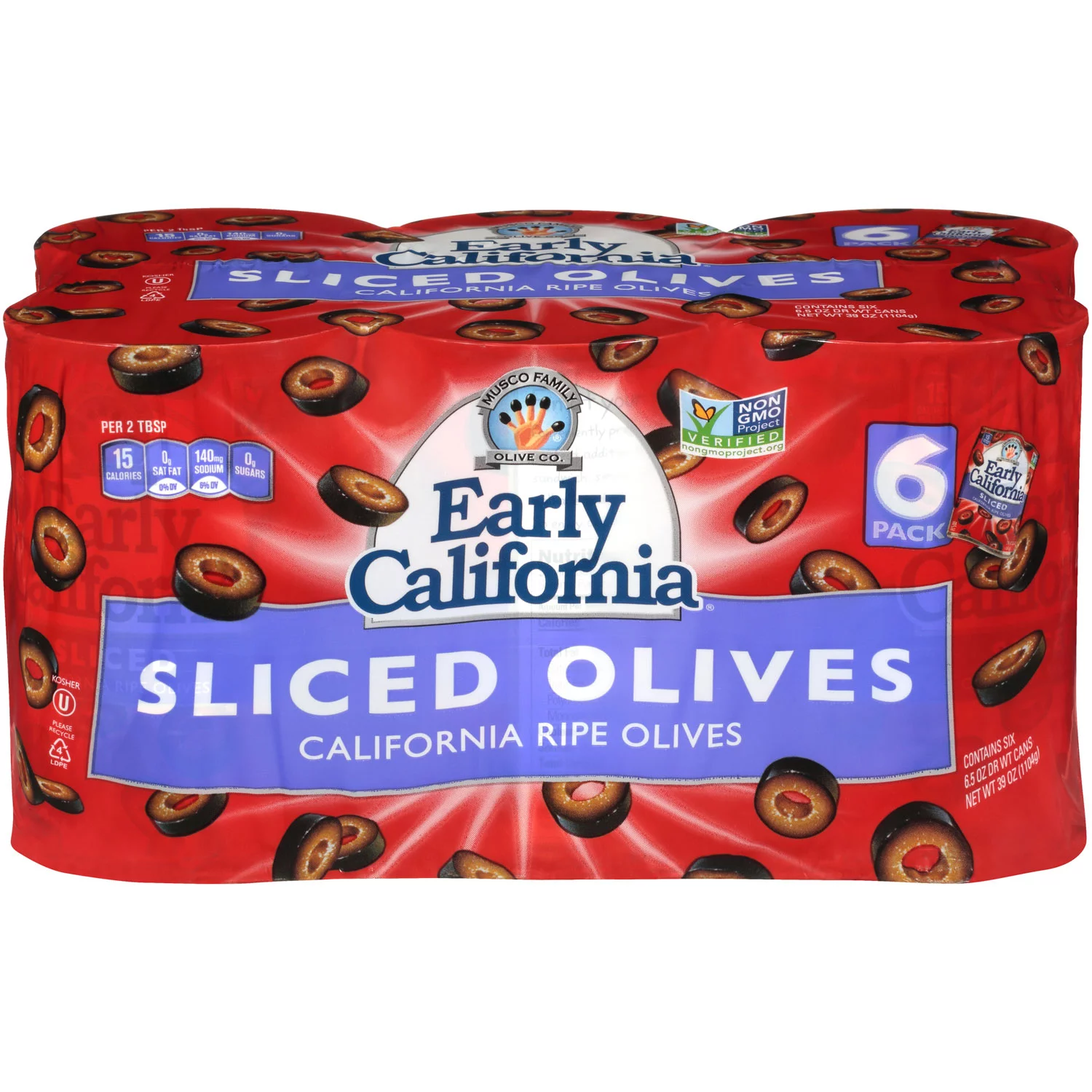 Best Early California Sliced Olives (6.5 oz., 6 pk.)