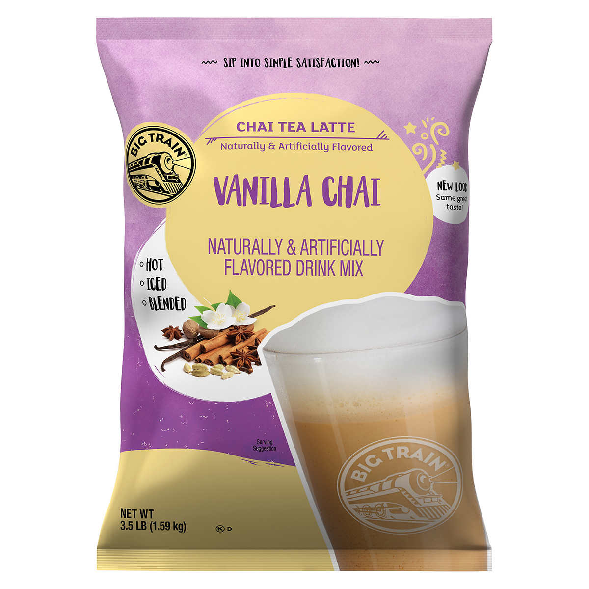Big Train Vanilla Chai Tea Drink Mix, 3.5 lb.