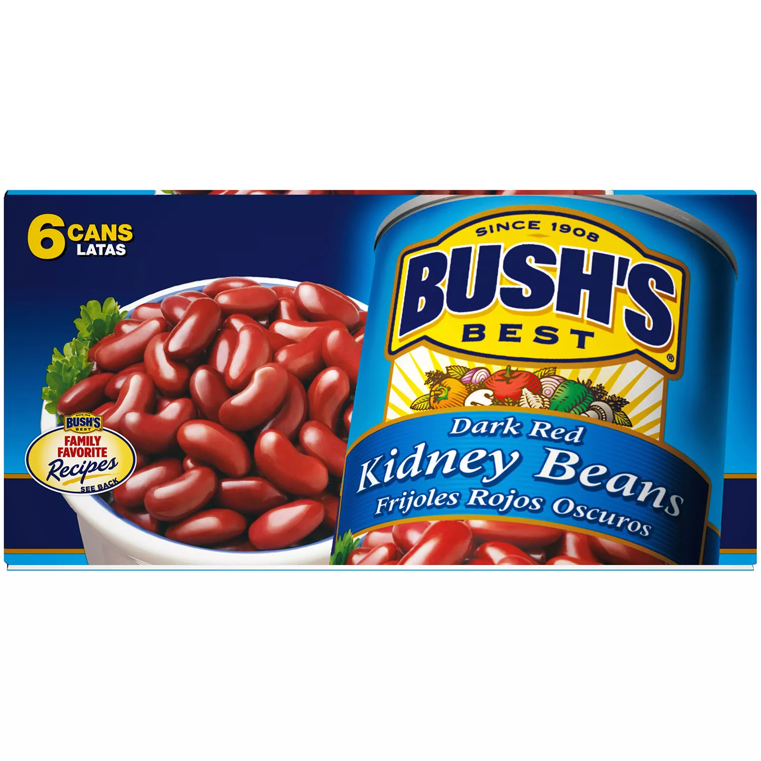 Best Bush’s Dark Red Kidney Beans (16 oz., 6 pk.)