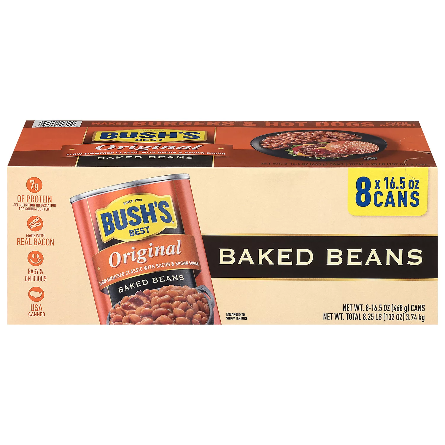 Bush’s Original Baked Beans (16.5 oz, 8 ct.)