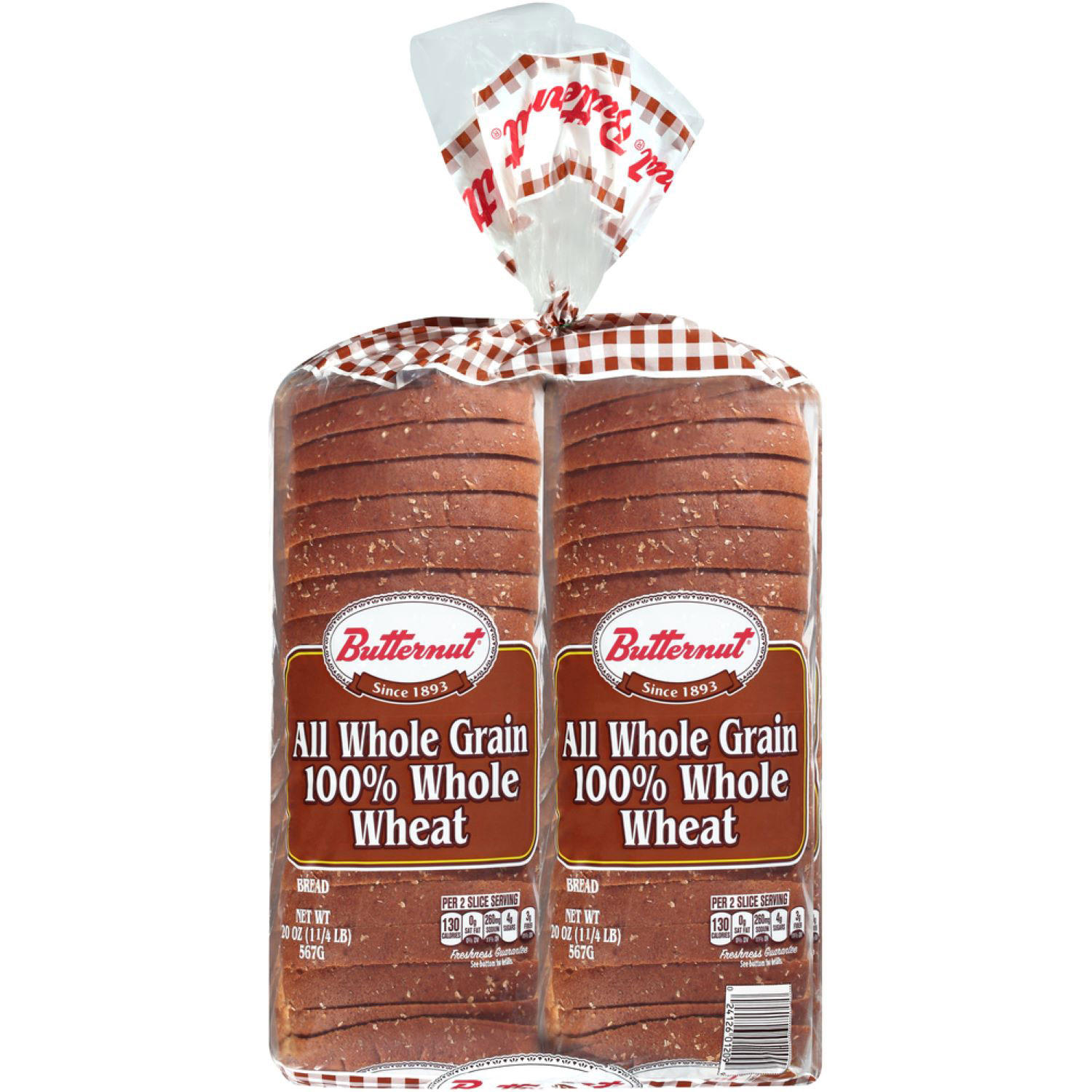 Butternut 100% Whole Wheat Bread (20 oz. / 2 pk.)