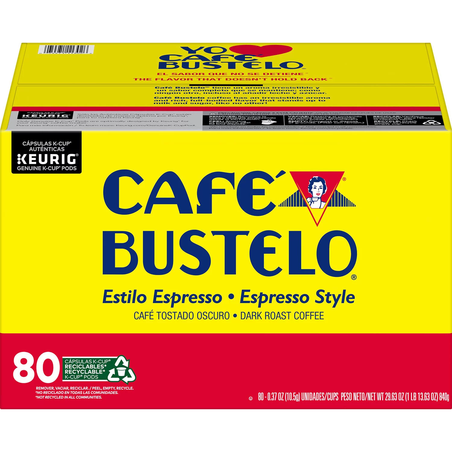 Cafe Bustelo Espresso Style Coffee K-Cups