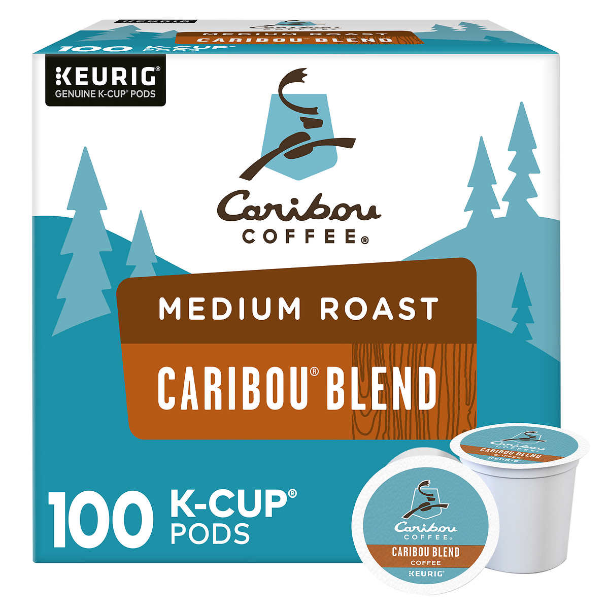 Caribou Coffee Caribou Blend K-Cup Pod, 100-count