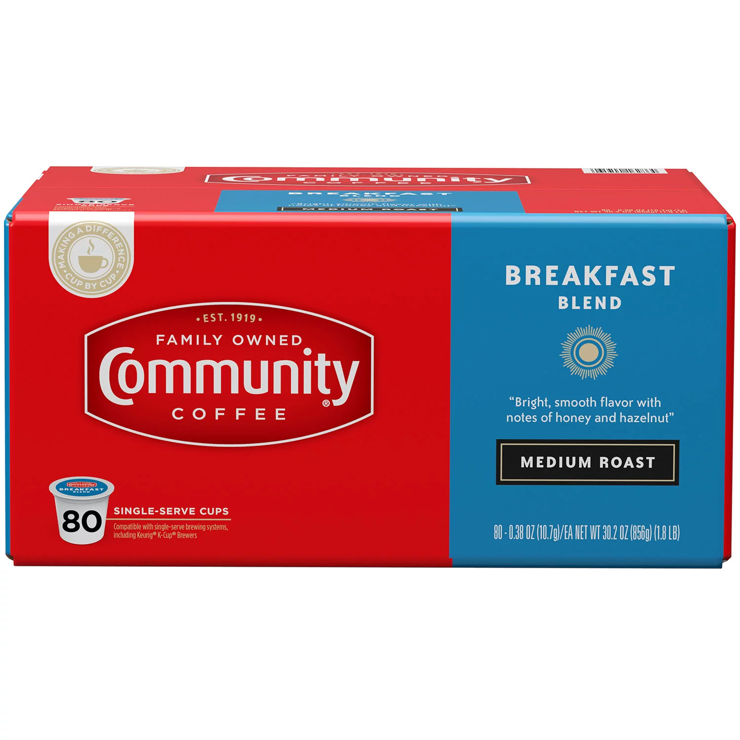 Community Coffee Single Serve Cups Breakfast Blend (80 ct.)