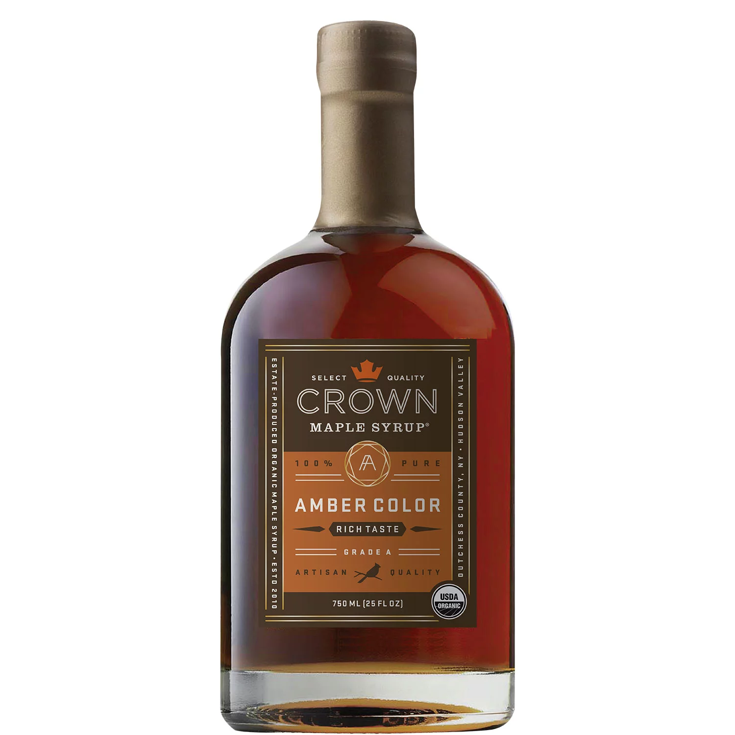 Crown Maple Bourbon Barrel Aged Organic Maple Syrup (25 oz.)