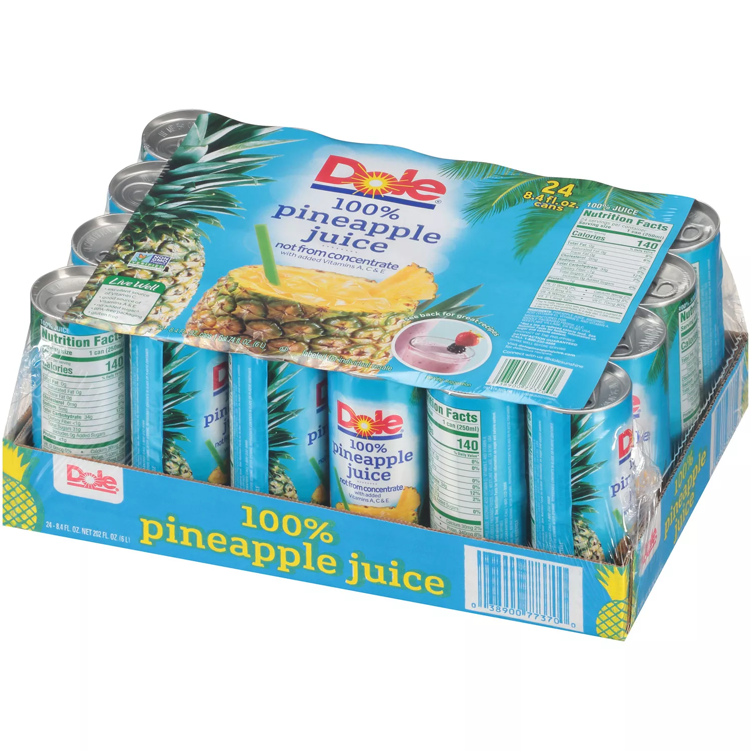 Best Dole 100% Pineapple Juice (8.4oz / 24pk)