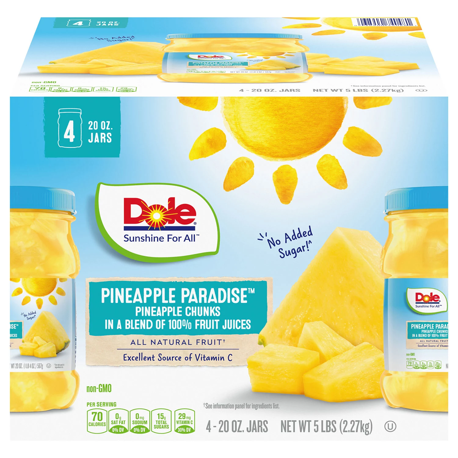 Dole Pineapple Chunks (20 oz., 4 ct.)