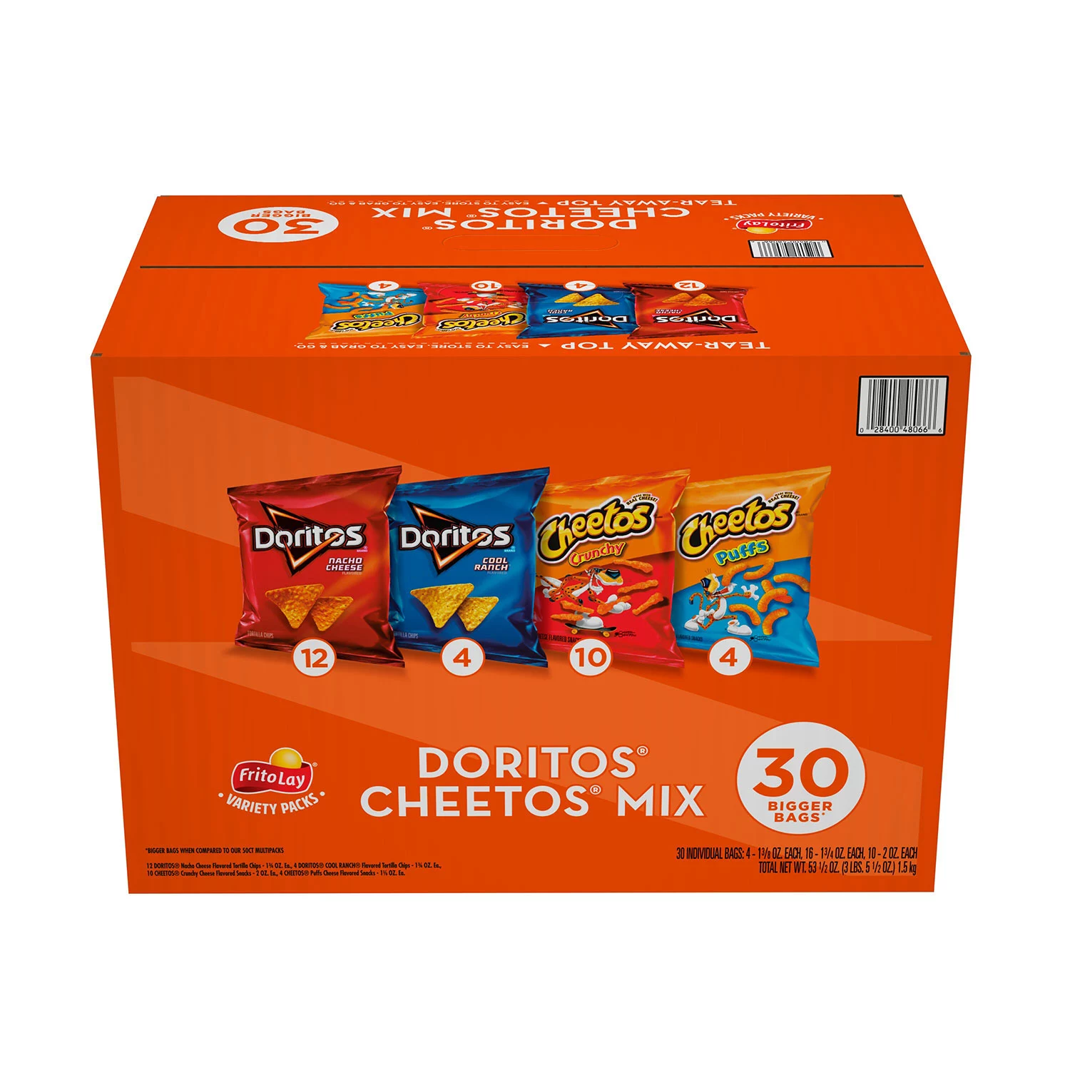 Doritos and Cheetos Mix Snacks Variety Pack (30 pk.)