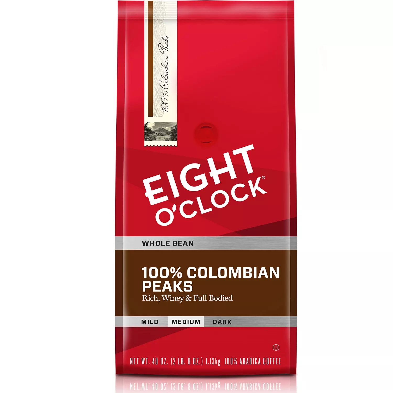 Eight O’Clock Whole Bean Colombian Coffee, Medium Roast (40 oz.)