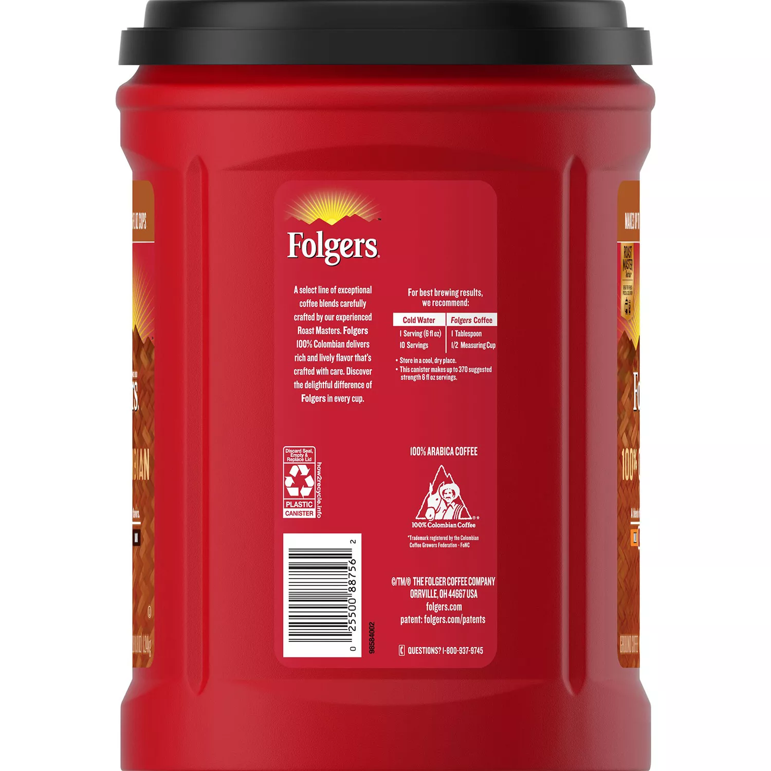 Folgers 100% Colombian Coffee (43.8 oz.) – Jarasim