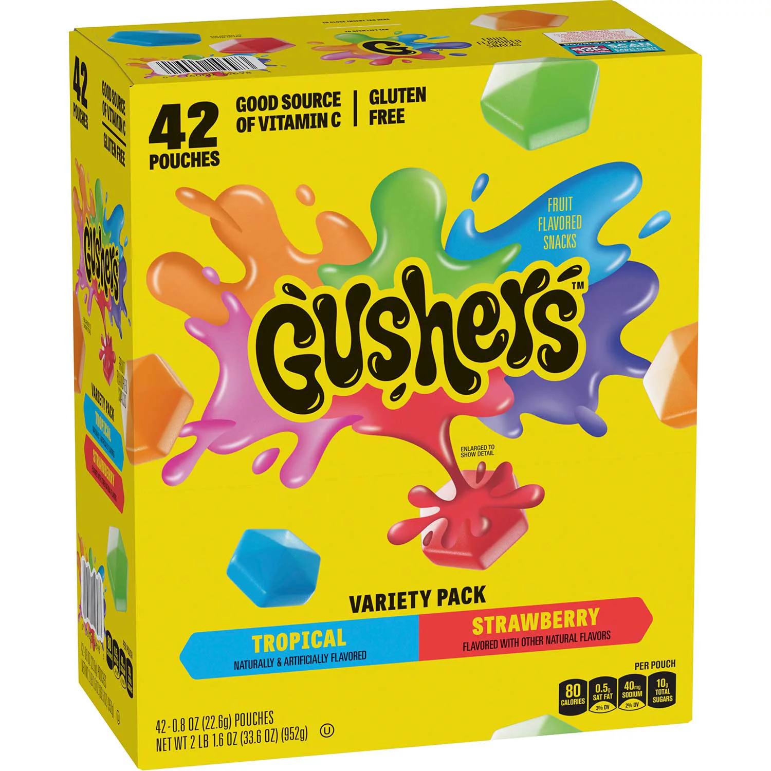 Fruit Gushers Variety Pack (0.8 oz., 42 ct.)