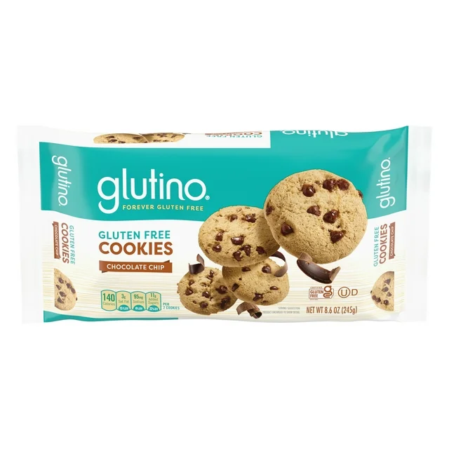 Glutino Gluten Free Chocolate Chip Cookies 8.6 oz. Pack