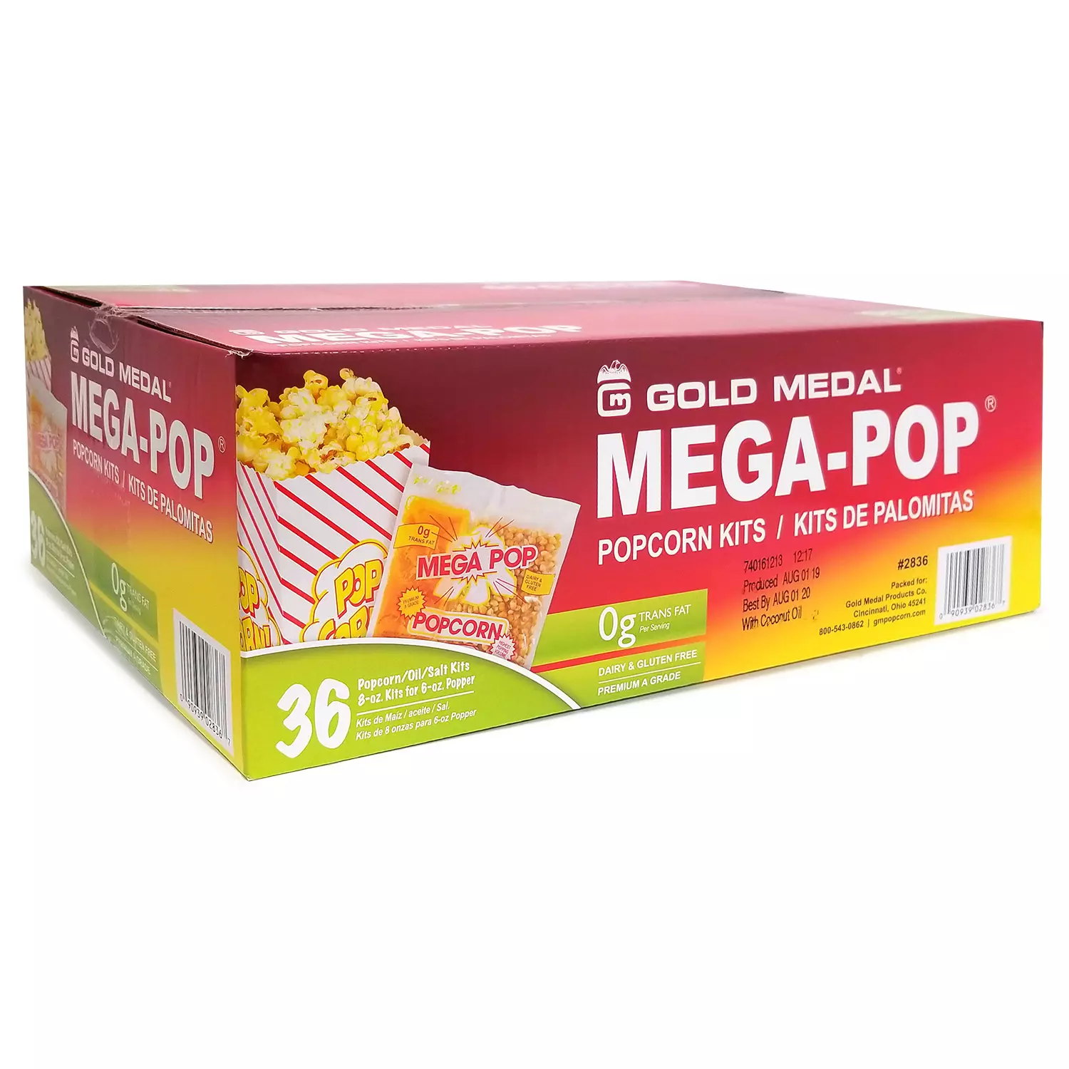 Gold Medal Mega Pop Popcorn Kit 6 oz