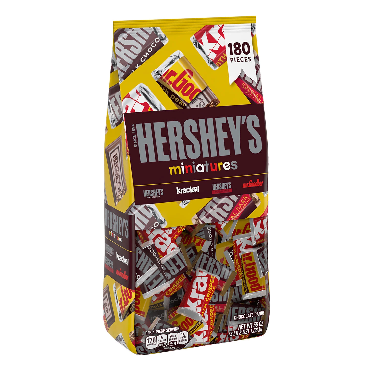 HERSHEY’S Miniatures Assorted Chocolate Candy, 180 pcs.