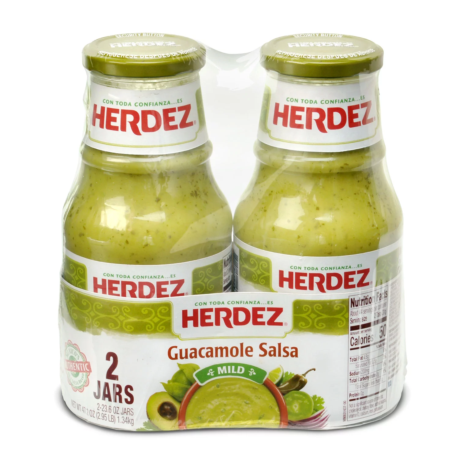 Herdez Guacamole Salsa Mild (23.6 oz., 2 pk.)