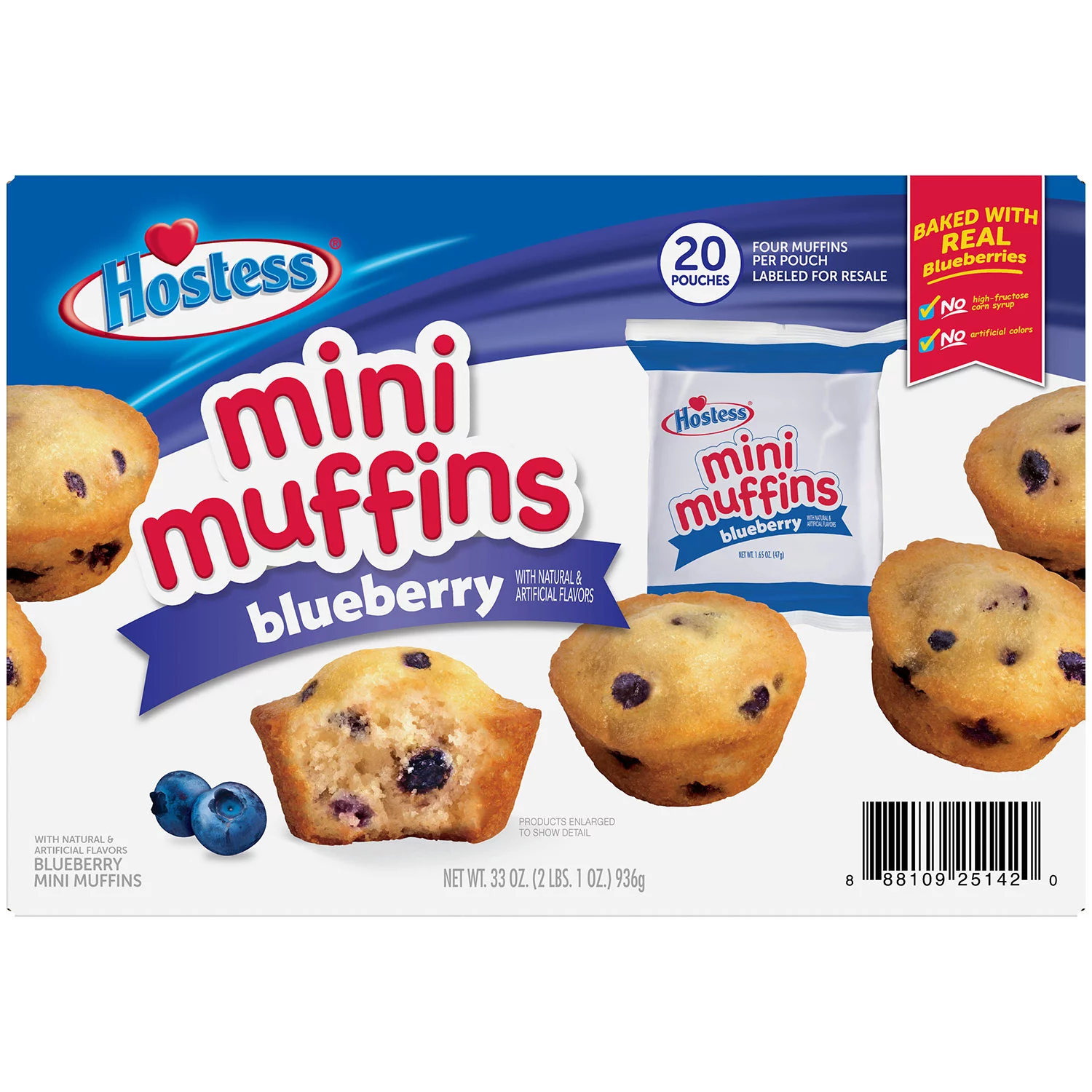 Hostess Blueberry Mini Muffins 20ct