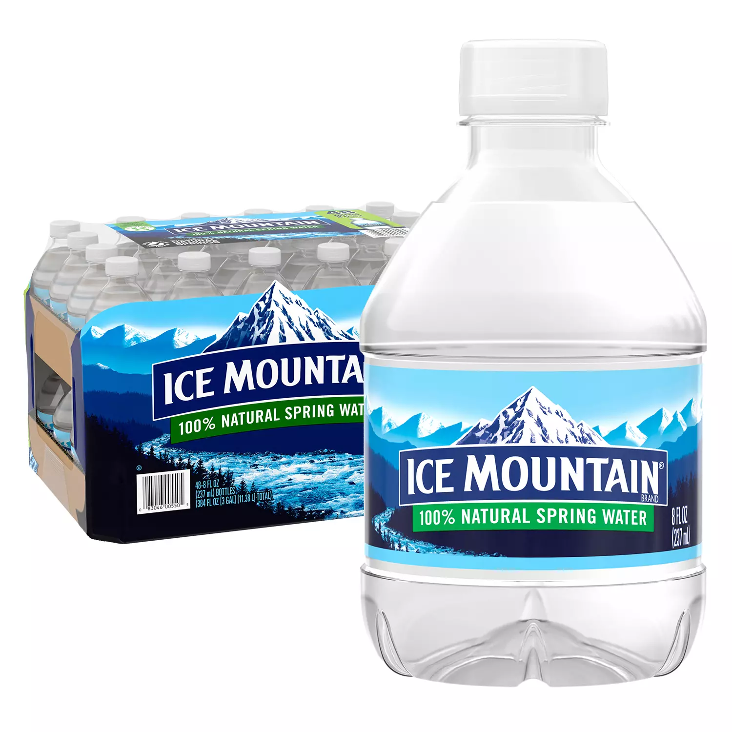 Ice Mountain 100% Natural Spring Water (8oz / 48pk)