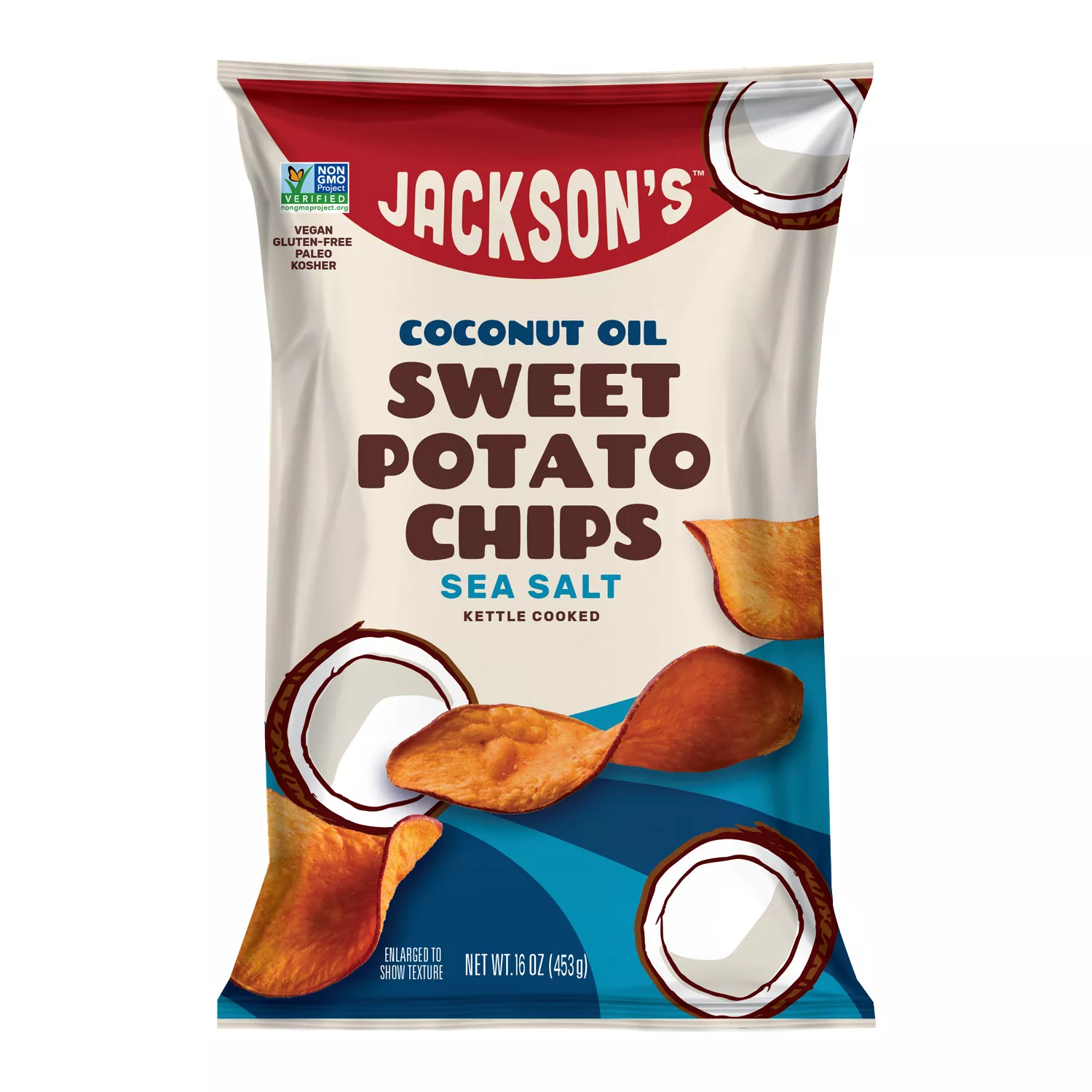 Jackson's Kettle Cooked Sweet Potato Chips Sea Salt