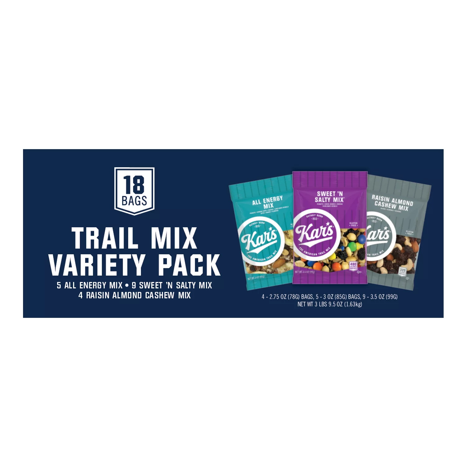 Kar’s Nut and Fruit Mix Variety Pack (18ct.)