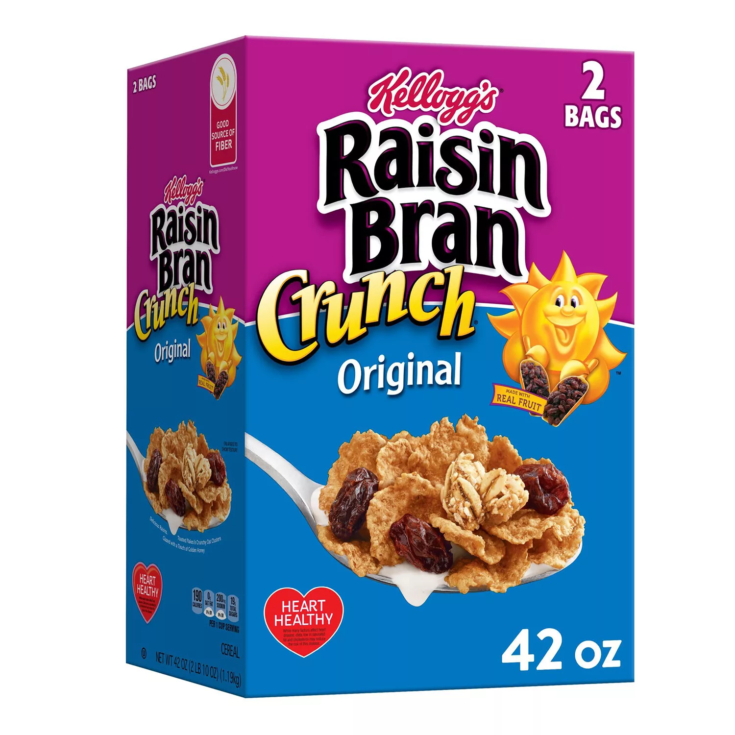 Kellogg’s Original Raisin Bran Crunch Breakfast Cereal (42 oz.)