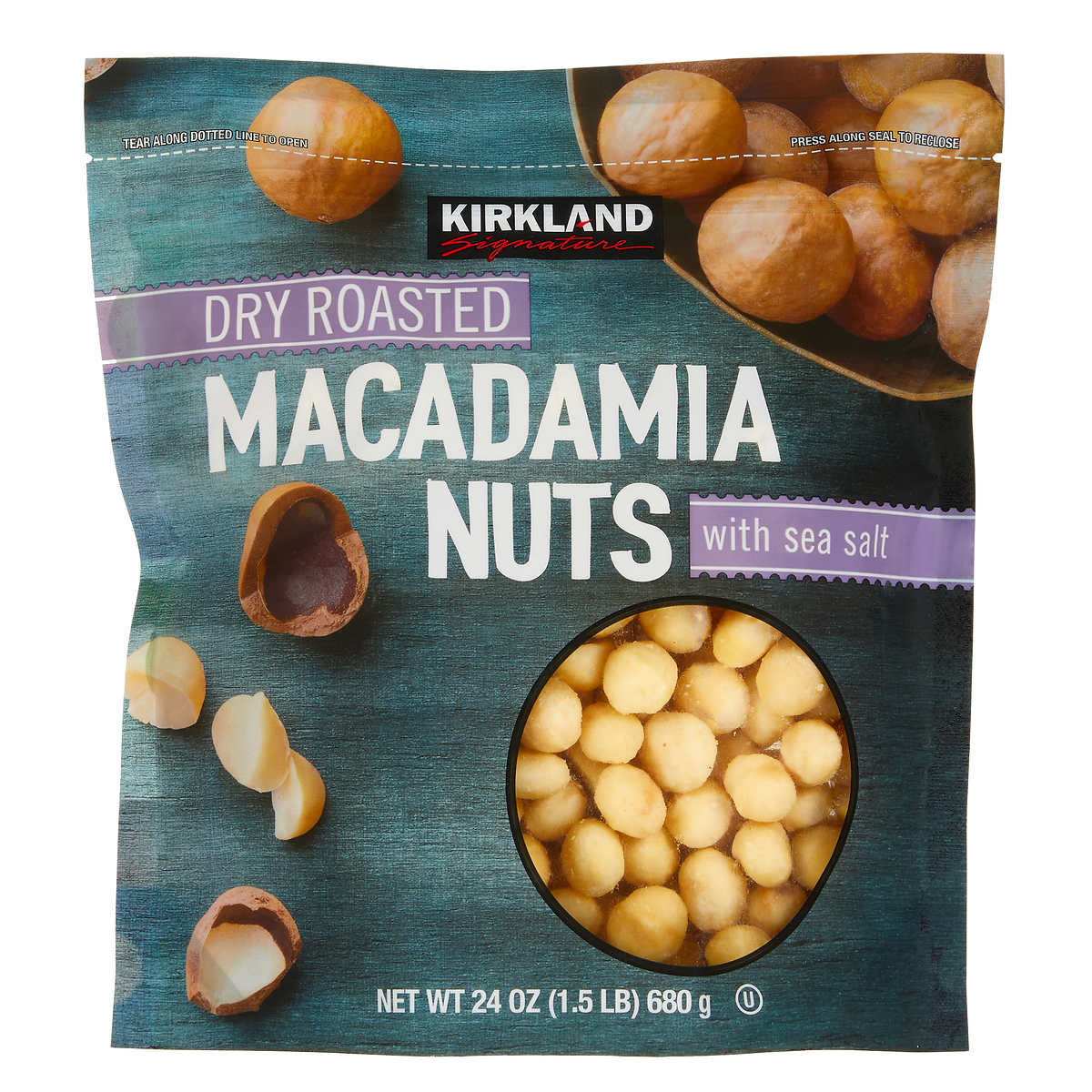 Kirkland Signature Dry Roasted Macadamia Nuts 24 oz.