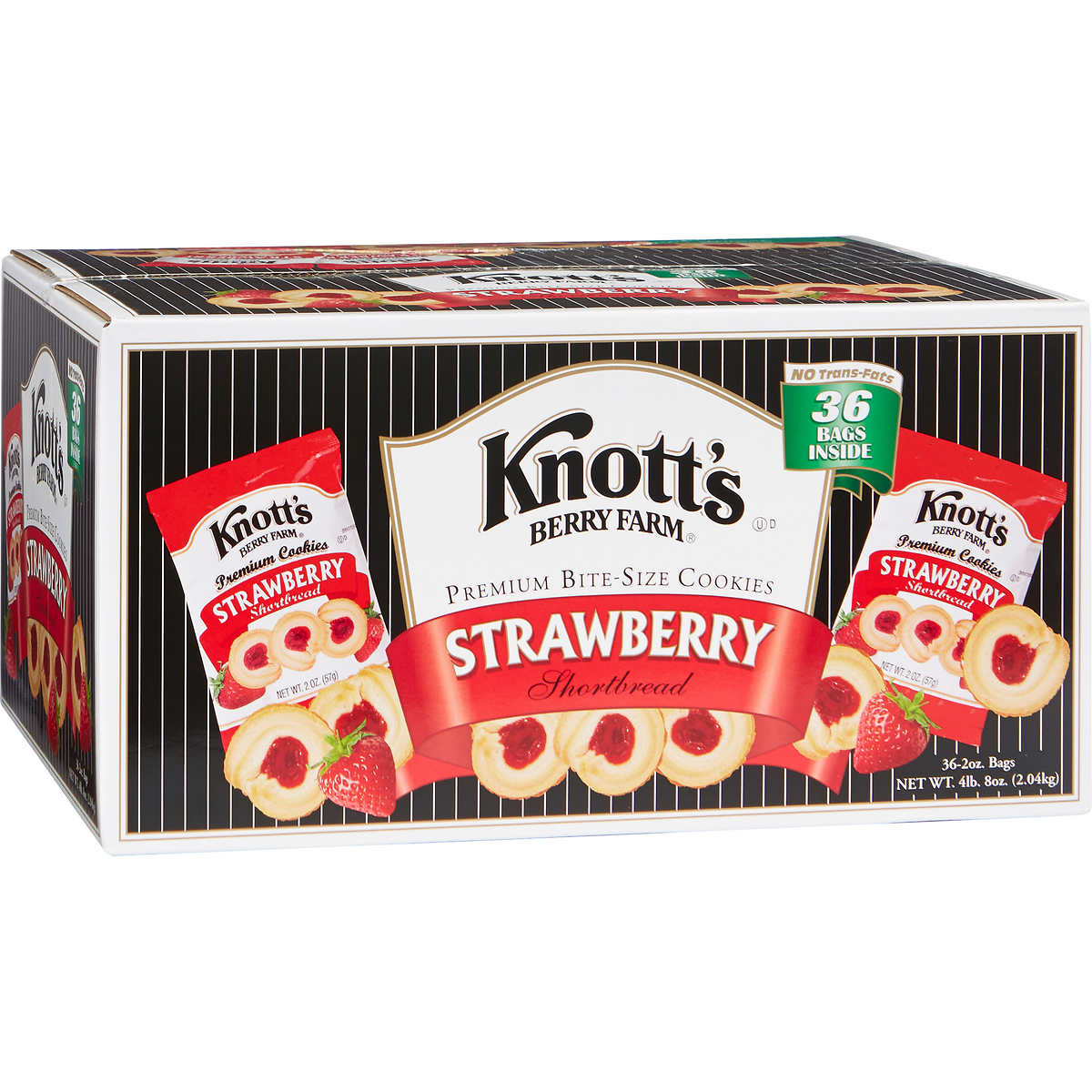Knott's Bite Size Cookies Strawberry Shortbread