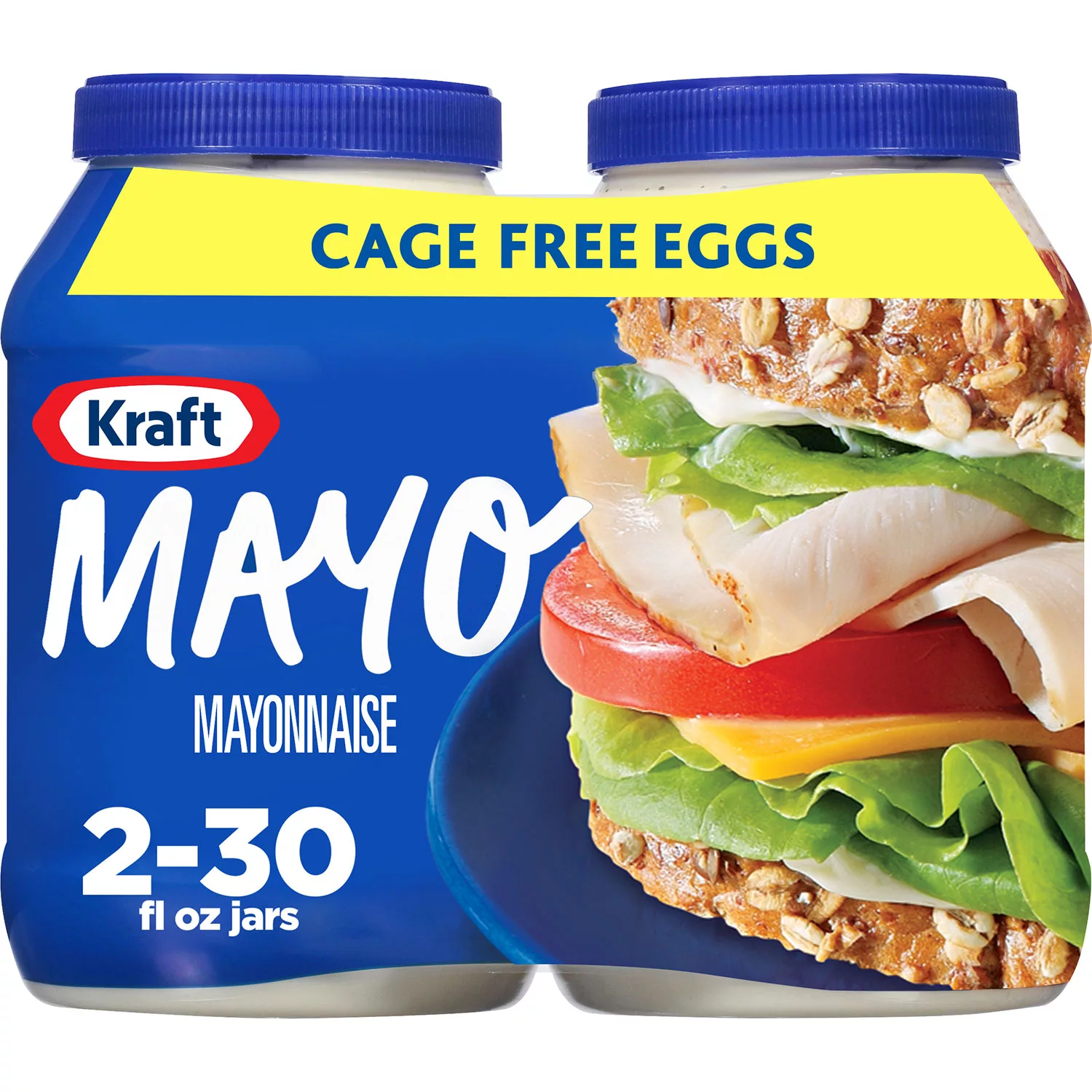 Kraft Real Mayo Creamy and Smooth Mayonnaise (30 fl. oz. jars, 2 pk.)