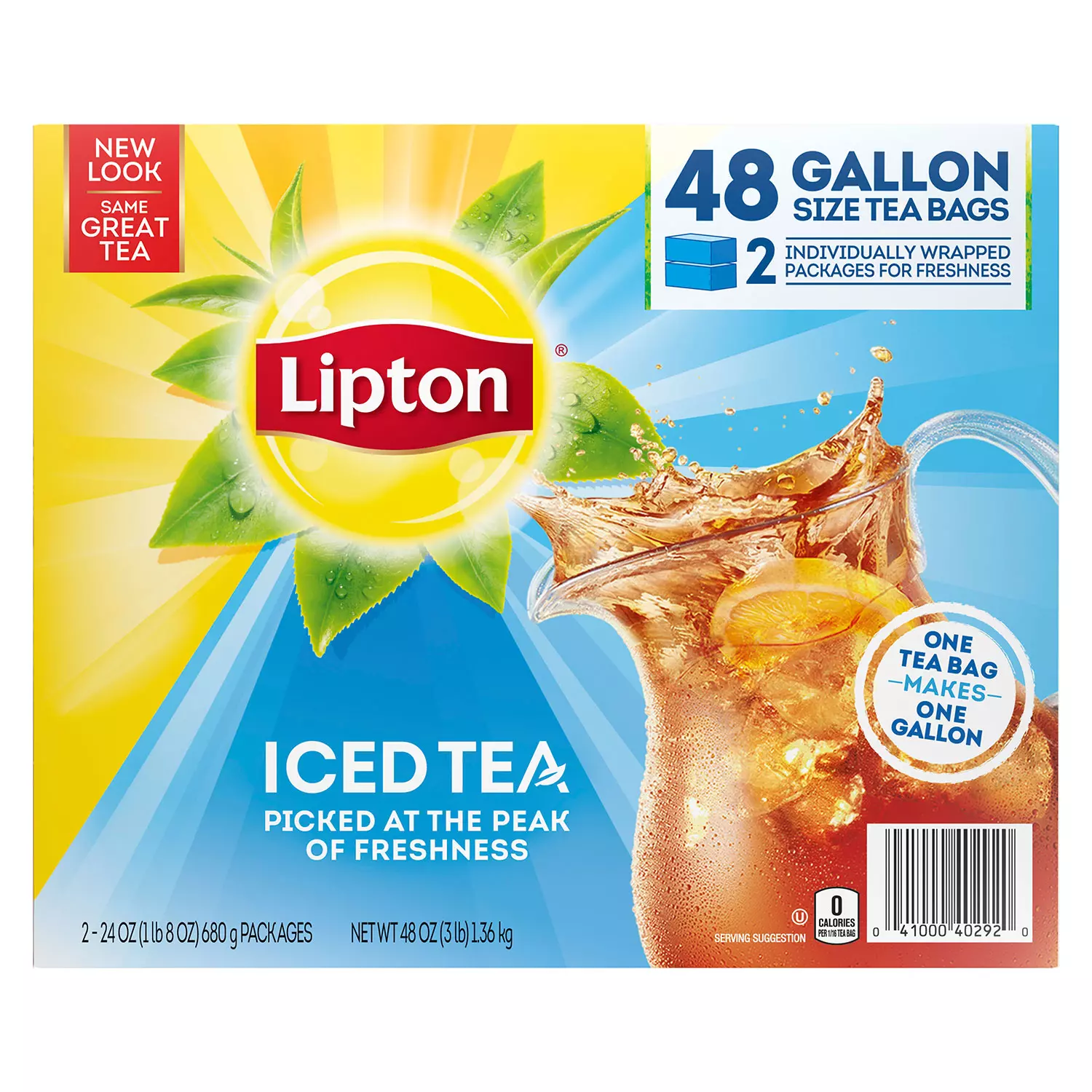 Lipton Iced Tea Gallon Size Tea Bags