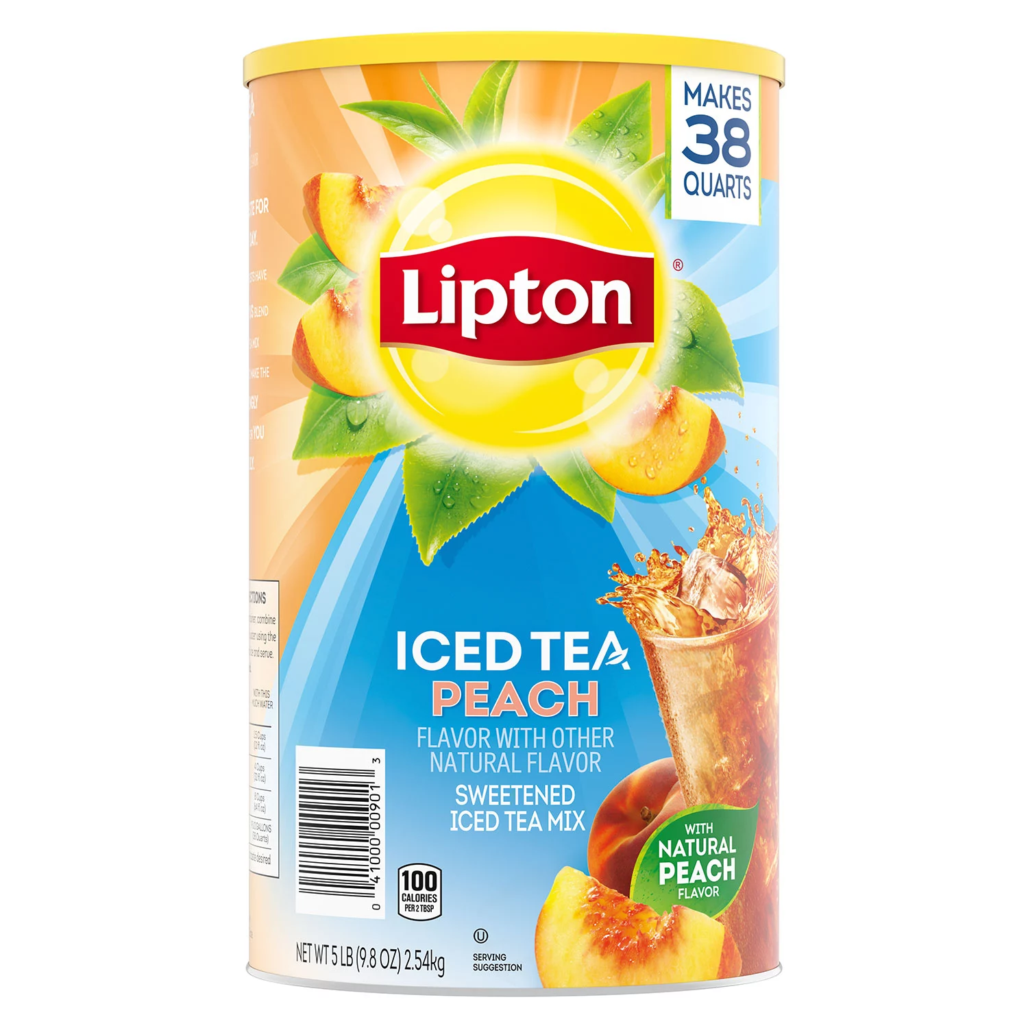 Lipton Sweetened Iced Tea Mix Peach