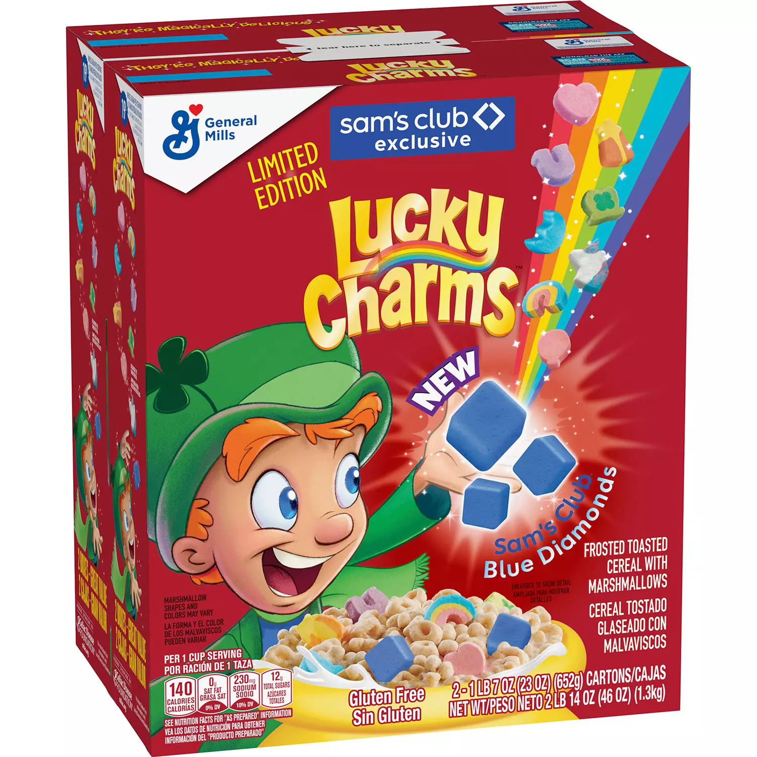 Lucky Charms Gluten Free Marshmallow Cereal (23 oz., 2 pk.)