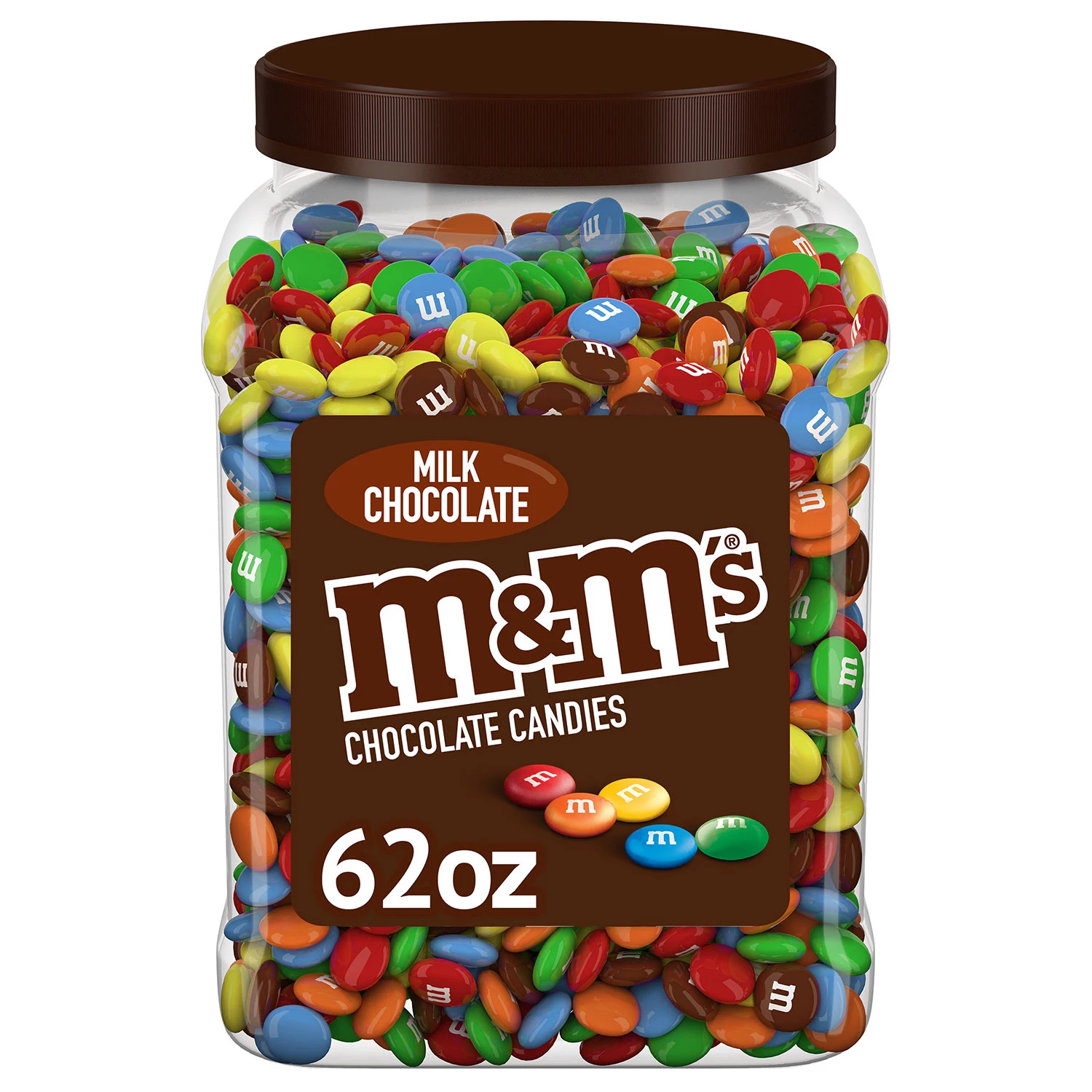 M&M’s Milk Chocolate Plastic Jar, Pantry Size (62oz.)