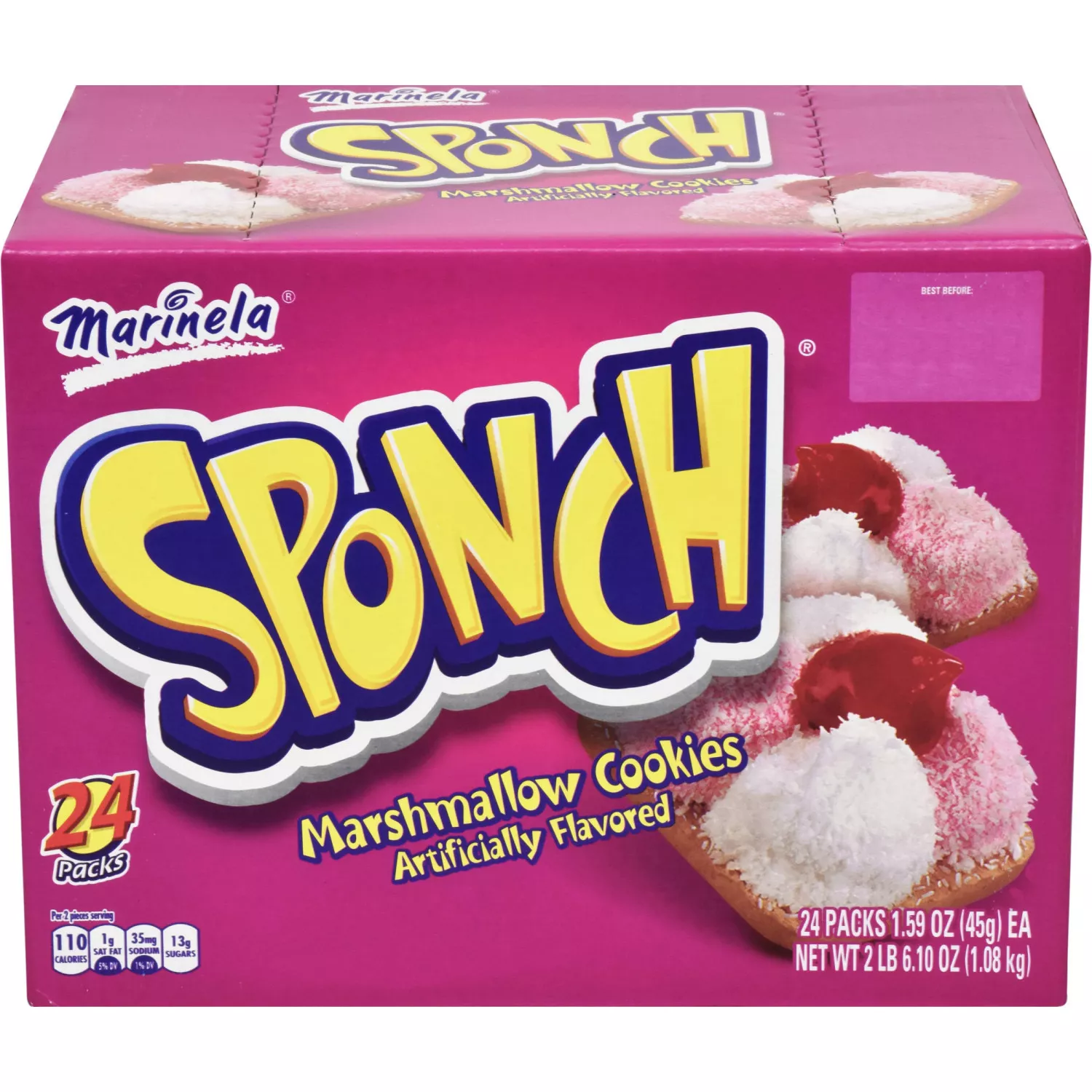Marinela Sponch Marshmallow Cookies (1.59oz / 24pk)