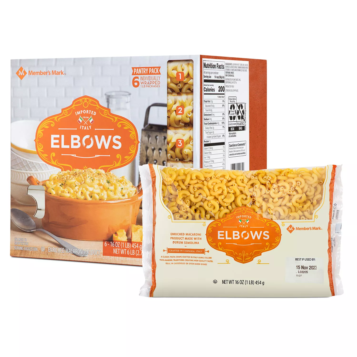 Member's Mark Elbow Macaroni Pantry Pack