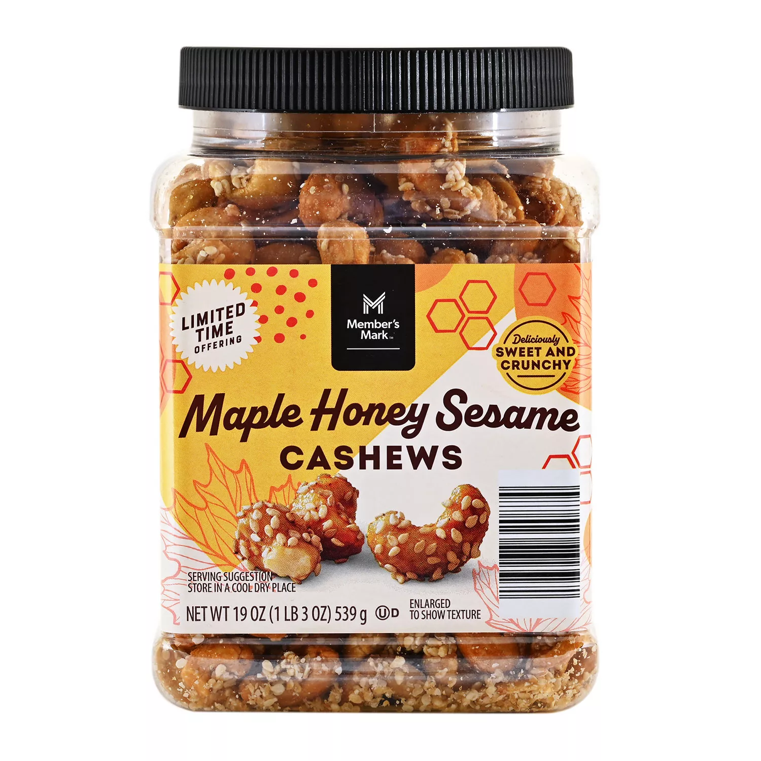 Member’s Mark Maple Honey Sesame Cashews (19 oz.)