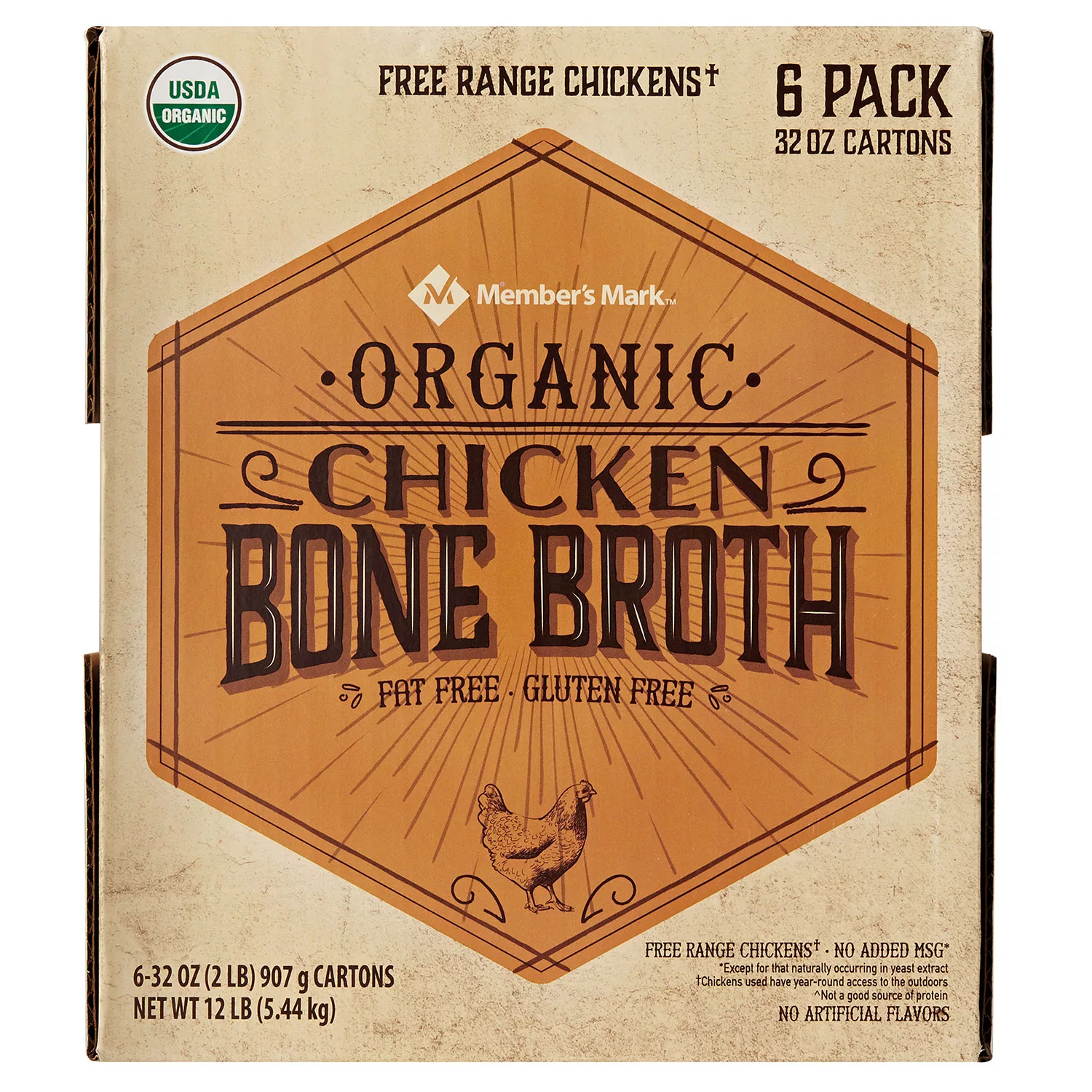 Best Member’s Mark Organic Chicken Bone Broth (32 oz., 6 pk.)