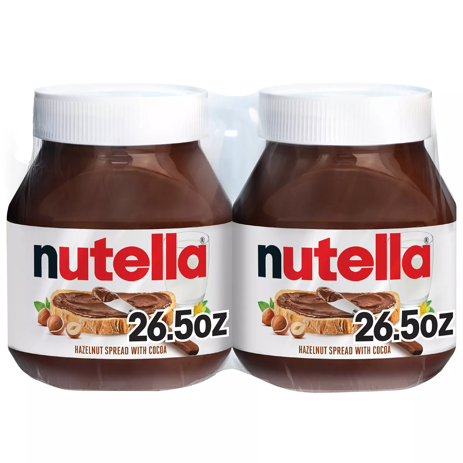 Nutella Hazelnut Spread Twin Pack