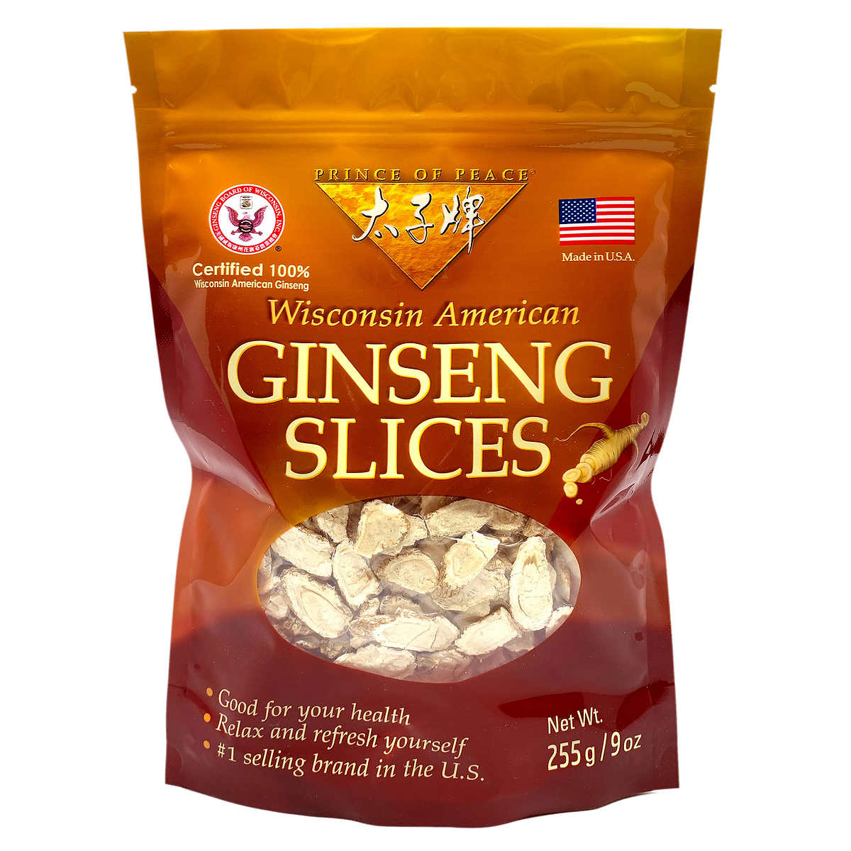 Prince of Peace Ginseng Root Slices, 9 Ounces