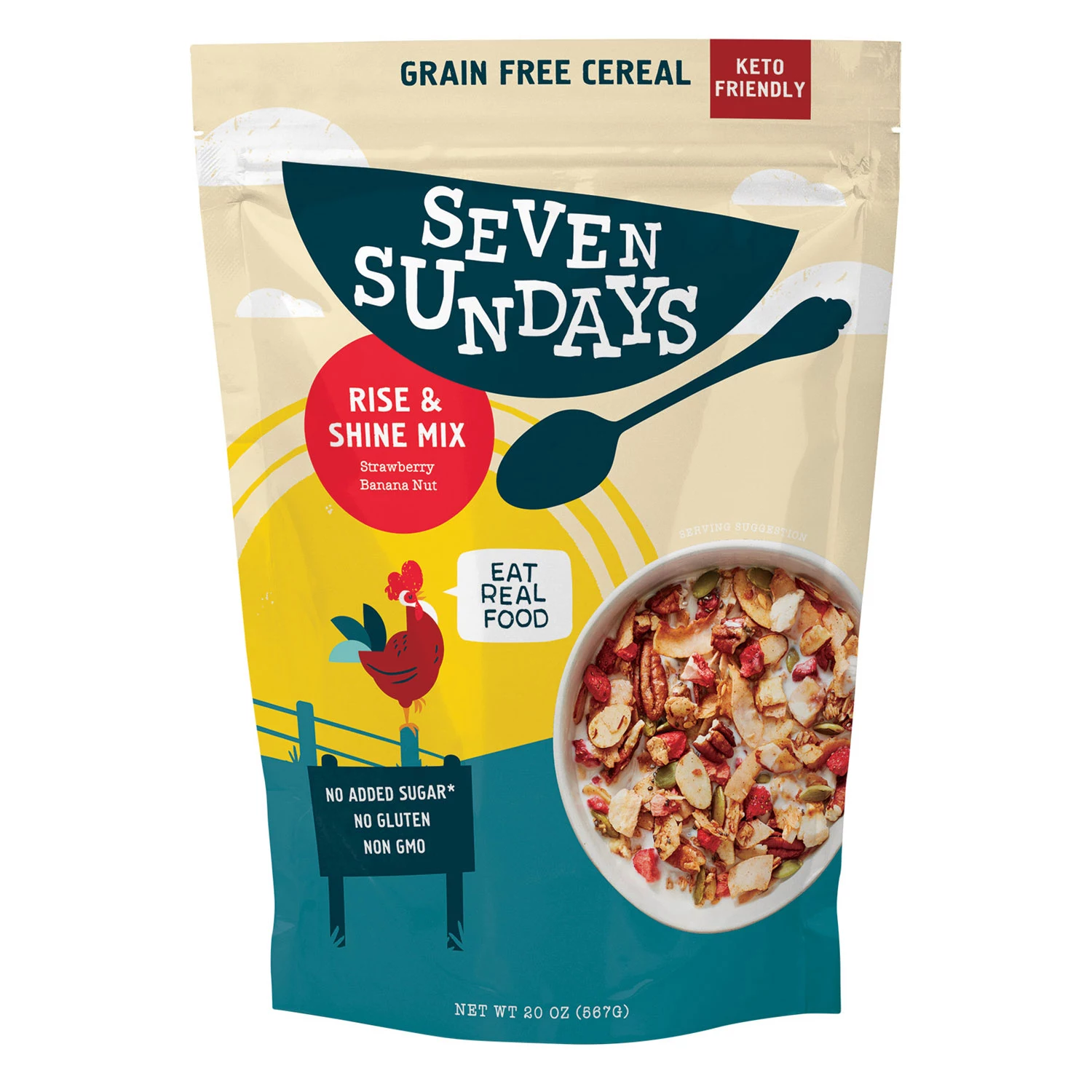 Seven Sundays Keto Rise and Shine Granola Cereal