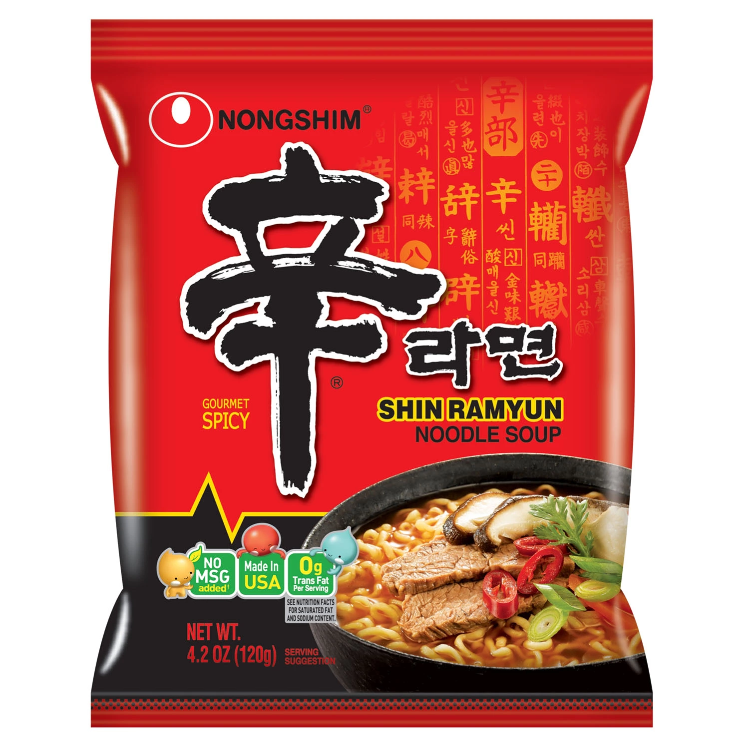 Shin Ramyun Noodle Soup (4.2 oz. ea., 18 pk.)