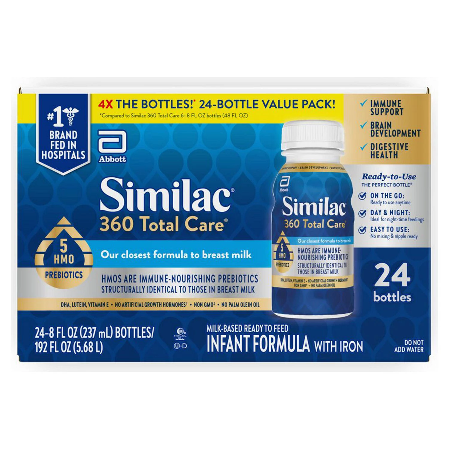 Similac 360 Total Care Advance Infant Formula Ready to Feed (8 fl. oz., 24 ct.)