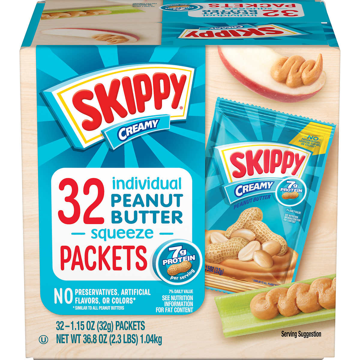 Skippy Creamy Peanut Butter Squeeze Packets
