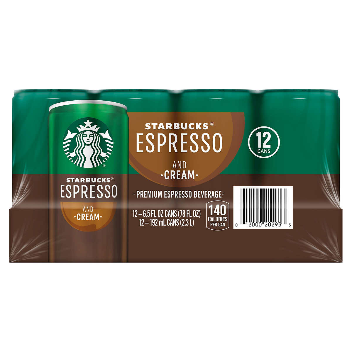 Starbucks Doubleshot Espresso & Cream 6.5 fl oz, 12-count