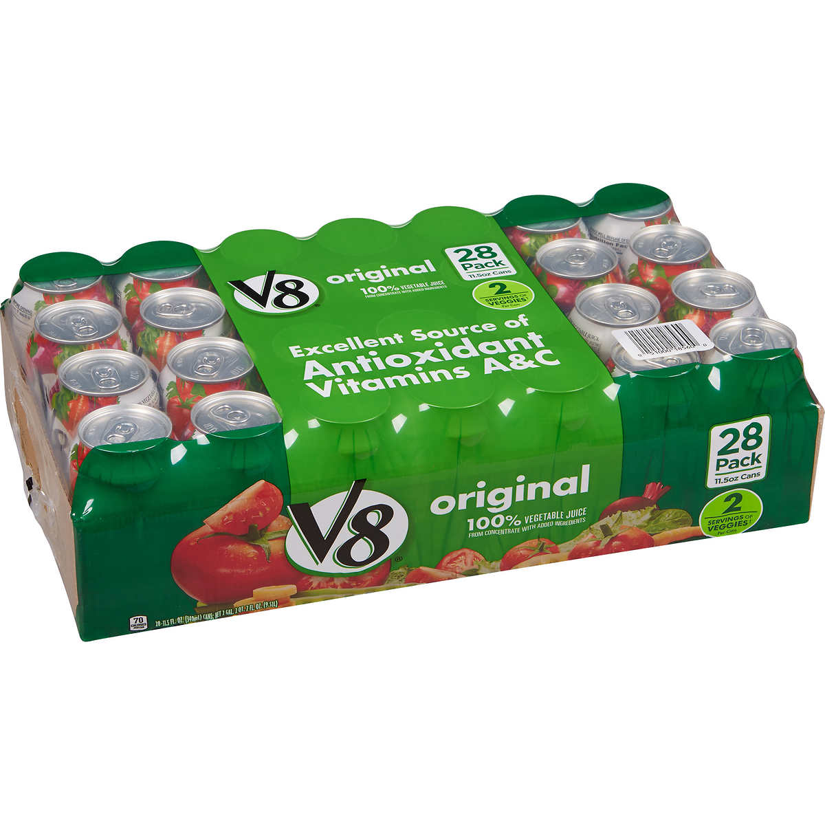 V8 Original Vegetable Juice, 11.5 fl oz, 28-count
